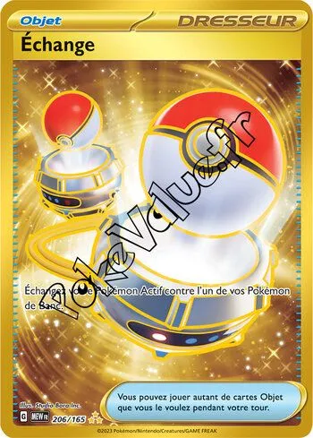 Carte Pokémon Échange n°206 de la série 151
