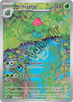 Carte Pokémon Herbizarre  n°167 de la série 151