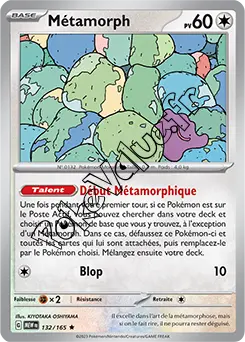 Carte Pokémon Métamorph n°132 de la série 151