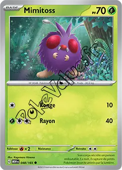 Carte Pokémon Mimitoss  n°048 de la série 151