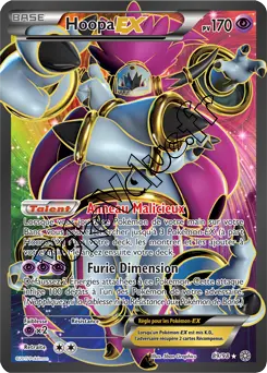 Carte Pokémon Hoopa EX  n°89 de la série Origines Antiques