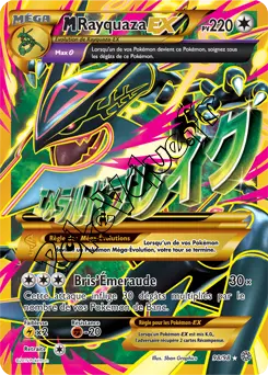 Carte Pokémon MRayquaza EX  n°98 de la série Origines Antiques