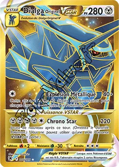 Carte Pokémon Dialga Originel VSTAR n°210 de la série Astres Radieux