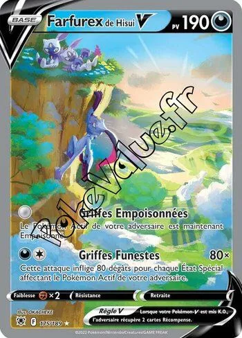 Carte Pokémon Farfurex de Hisui V  n°175 de la série Astres Radieux