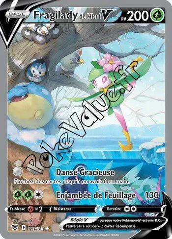 Carte Pokémon Fragilady de Hisui V  n°163 de la série Astres Radieux
