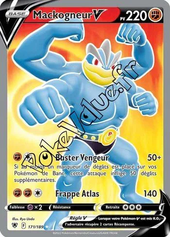 Carte Pokémon Mackogneur V  n°171 de la série Astres Radieux