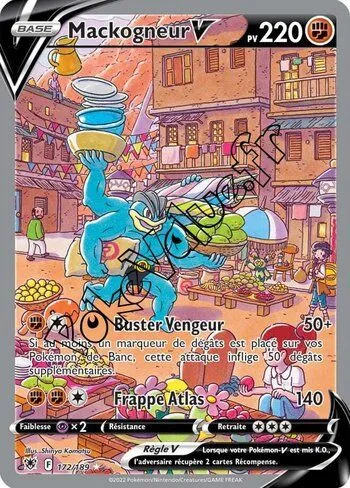 Carte Pokémon Mackogneur V n°172 de la série Astres Radieux