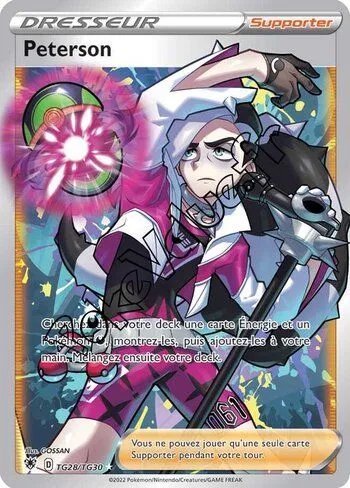 Carte Pokémon Peterson n°TG28 de la série Astres Radieux