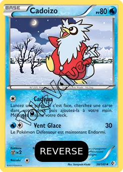Carte Pokémon Cadoizo Reverse n°38 de la série Frontières Franchies