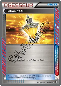 Carte Pokémon Potion d’Or n°140 de la série Frontières Franchies
