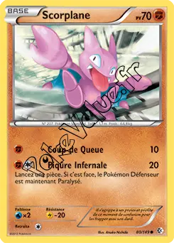 Carte Pokémon Scorplane n°80 de la série Frontières Franchies