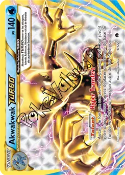 Carte Pokémon Akwakwak TURBO  n°18 de la série Rupture Turbo