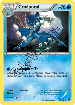 Carte Pokémon Croâporal  n°39 de la série Rupture Turbo
