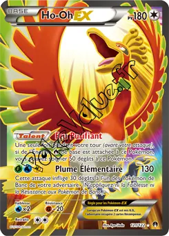 Carte Pokémon Ho-Oh EX  n°121 de la série Rupture Turbo