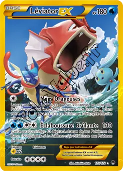Carte Pokémon Léviator EX  n°123 de la série Rupture Turbo
