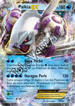 Carte Pokémon Palkia EX  n°31 de la série Rupture Turbo