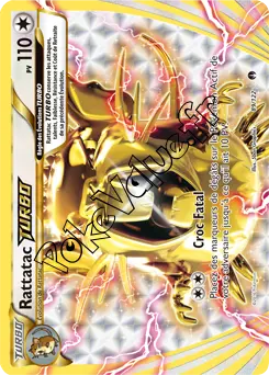 Carte Pokémon Rattatac TURBO  n°89 de la série Rupture Turbo