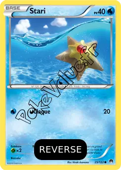 Carte Pokémon Staryu  Reverse n°25 de la série Rupture Turbo