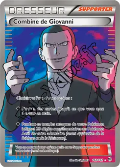 Carte Pokémon Combine de Giovanni n°162 de la série Impulsion Turbo