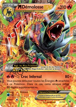 Carte Pokémon MHoundoom EX  n°22 de la série Impulsion Turbo