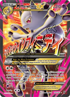 Carte Pokémon MMewtwo EX  n°160 de la série Impulsion Turbo