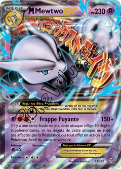Carte Pokémon MMewtwo EX  n°63 de la série Impulsion Turbo