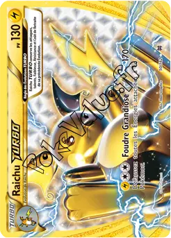 Carte Pokémon Raichu TURBO  n°50 de la série Impulsion Turbo