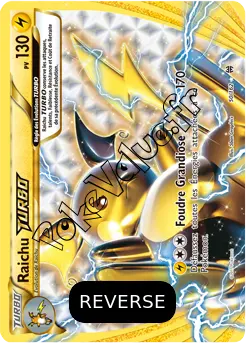 Carte Pokémon Raichu TURBO  Reverse n°50 de la série Impulsion Turbo
