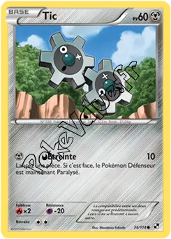 Carte Pokémon Tic n°74 de la série Noir et Blanc