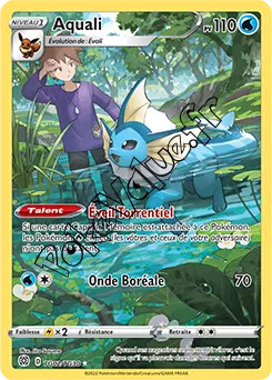 Carte Pokémon Aquali  n°TG02 de la série Stars Étincelantes