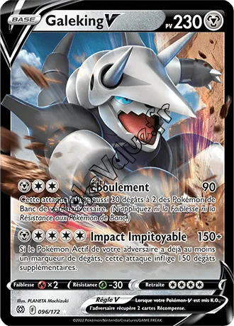 Carte Pokémon Galeking V  n°096 de la série Stars Étincelantes