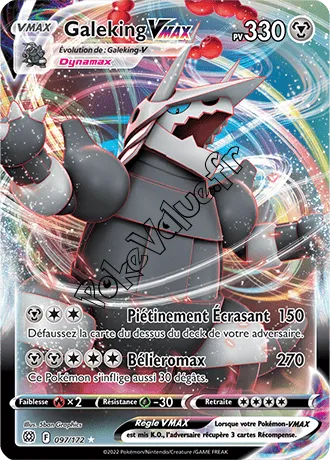 Carte Pokémon Galeking VMAX  n°097 de la série Stars Étincelantes