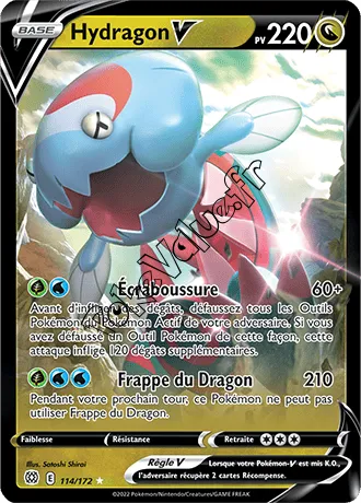 Carte Pokémon Hydragon V  n°114 de la série Stars Étincelantes