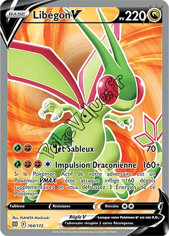 Carte Pokémon Libégon V  n°164 de la série Stars Étincelantes