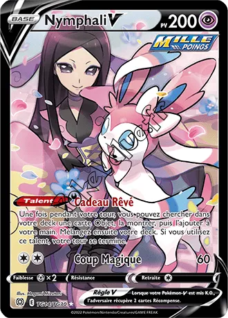 Carte Pokémon Nymphali V  n°TG14 de la série Stars Étincelantes