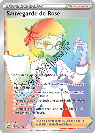 Carte Pokémon Sauvegarde de Rose n°180 de la série Stars Étincelantes