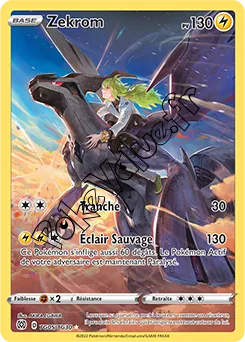Carte Pokémon Zekrom  n°TG05 de la série Stars Étincelantes