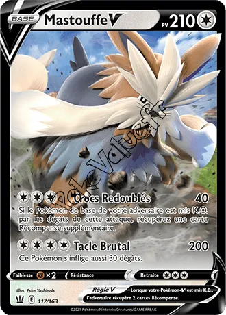 Carte Pokémon Mastouffe V  n°117 de la série Styles de Combat
