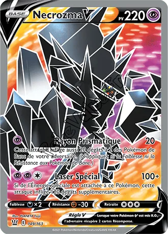 Carte Pokémon Necrozma V  n°149 de la série Styles de Combat