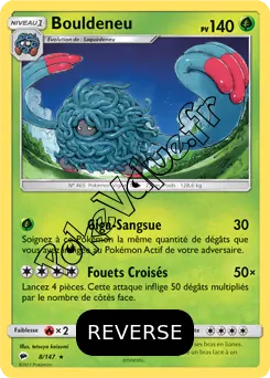 Carte Pokémon Bouldeneu Reverse n°8 de la série Ombres Ardentes