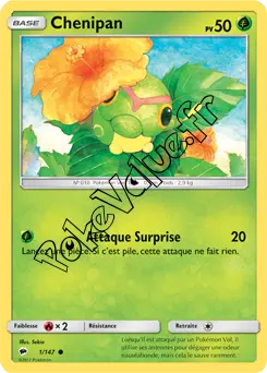 Carte Pokémon Chenipan  n°1 de la série Ombres Ardentes