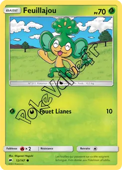 Carte Pokémon Feuillajou  n°12 de la série Ombres Ardentes
