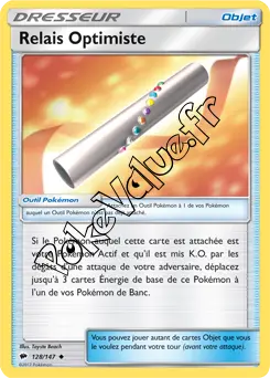 Carte Pokémon Relais Optimiste n°128 de la série Ombres Ardentes