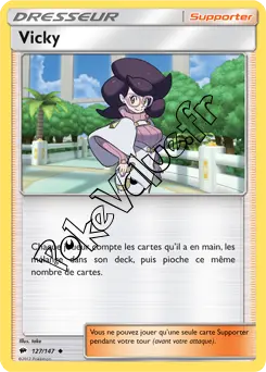 Carte Pokémon Vicky n°127 de la série Ombres Ardentes