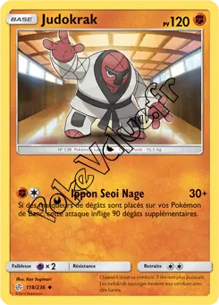 Carte Pokémon Judokrak n°118 de la série Éclipse Cosmique