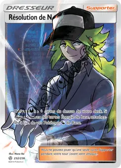 Carte Pokémon Résolution de N n°232 de la série Éclipse Cosmique