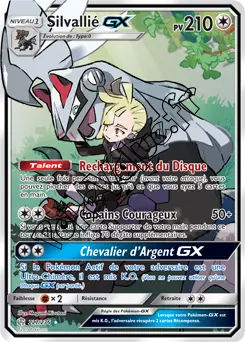 Carte Pokémon Silvallié GX n°227 de la série Éclipse Cosmique