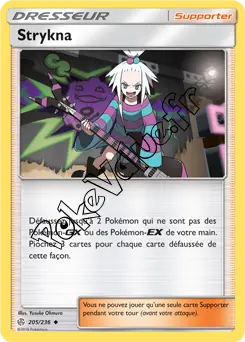 Carte Pokémon Strykna n°205 de la série Éclipse Cosmique
