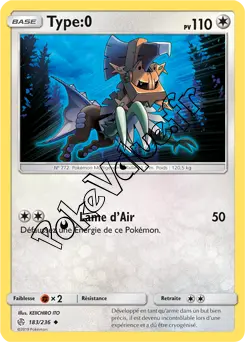 Carte Pokémon Type:0 n°183 de la série Éclipse Cosmique