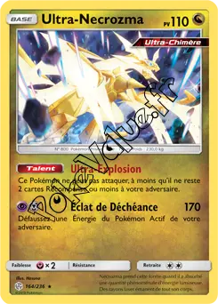 Carte Pokémon Ultra Necrozma  n°164 de la série Éclipse Cosmique